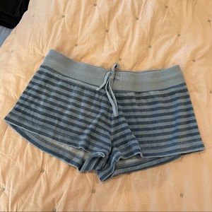 Hard Tail Blue stripped Terrycloth shorts